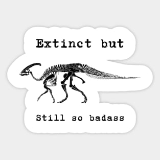 Parasaurolophus - Dinosaur - Extinct but still so badass Sticker